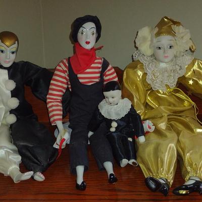 Collection of Clown Figurines