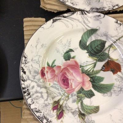 2 Sets of Four American Atelier Dessert Plates