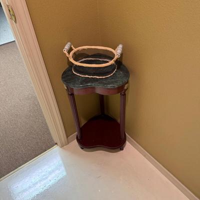 Marble top end table