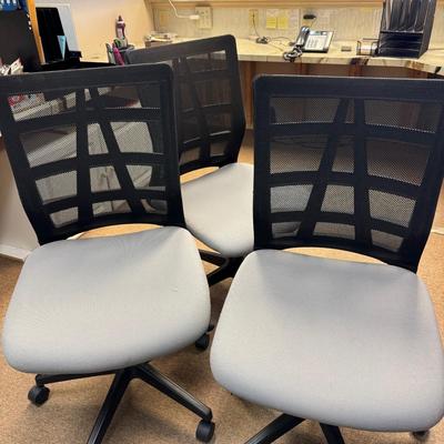 3 office chairs