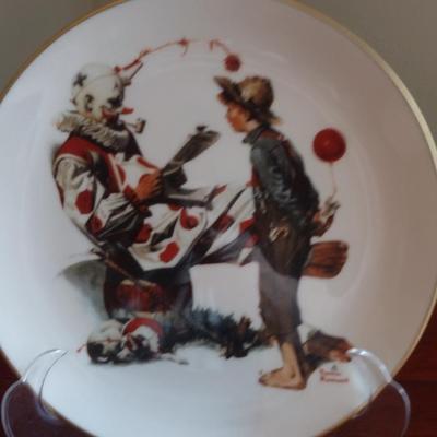 'The Idol' Norman Rockwell Design Gorham Plate- Numbered
