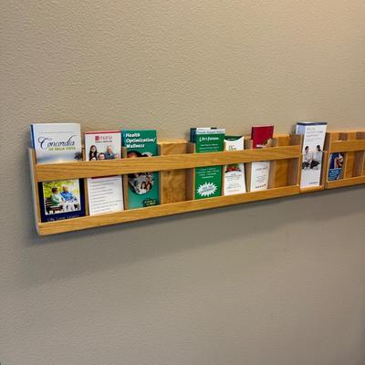 Oak Wall book rack