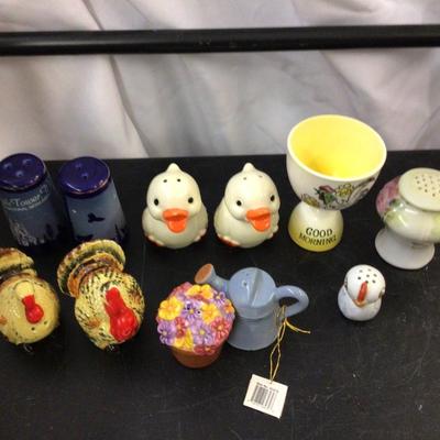 S&P Lot, Egg Cup, Hair Pin Holder