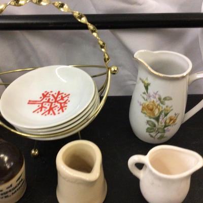 Creams, Trays, Tooth Pick Holder, Coffee Cup, Jug