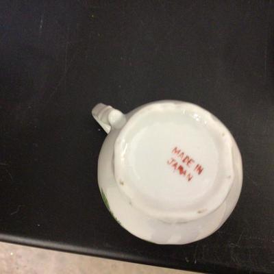Six Japan Cups and Saucer with Matching Cream and Sugar