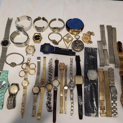 MANY WATCHES FOR PARTS OR REPAIR