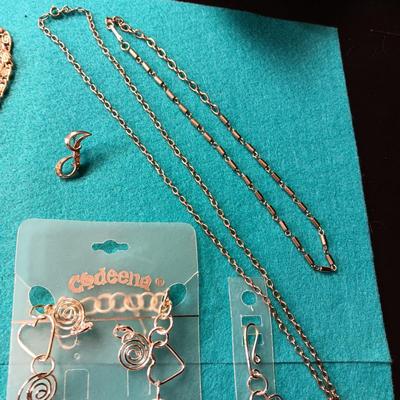 NEW NECKLACE, EARRINGS AND BRACELET PLUS MORE