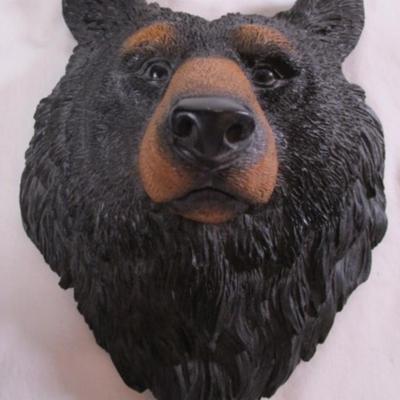Bear face 3D wall plaque