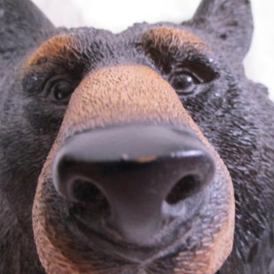 Bear face 3D wall plaque
