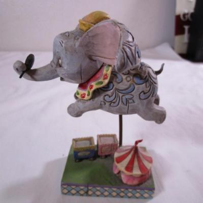 Faith in Flight Dumbo with feather figurine