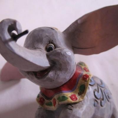 Faith in Flight Dumbo with feather figurine