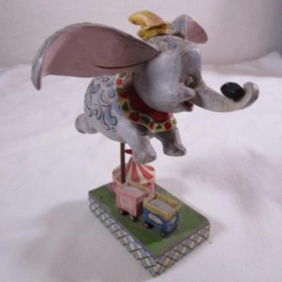 Faith in Flight Dumbo with feather figurine