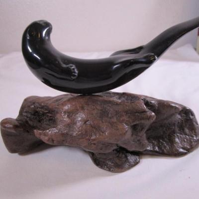 John Perry river otter sculpture
