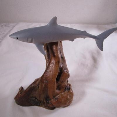 John Perry white shark sculpture