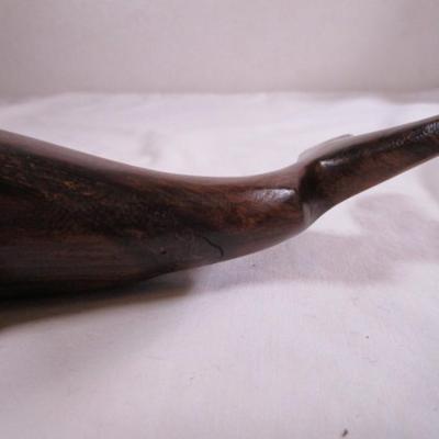 Ironwood shark sculpture