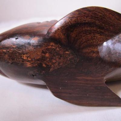 Ironwood shark sculpture