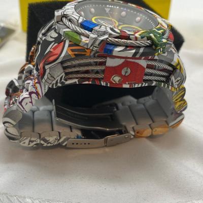 LIKE NEW INVICTA MEN’S WATCH BOLT ZEUS MODEL 30065 GRAFFITI STYLE