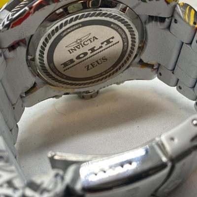 LIKE NEW INVICTA MEN’S WATCH BOLT ZEUS MODEL 30065 GRAFFITI STYLE
