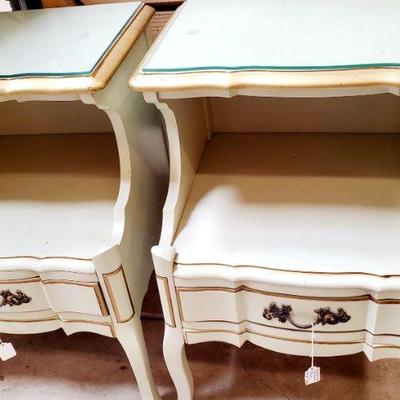 French Provincial side tables pair $75