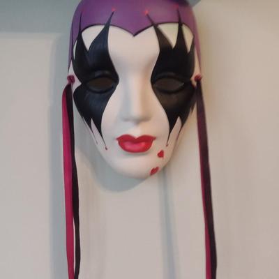 Collection of Porcelain Clown Masks- Four Pieces