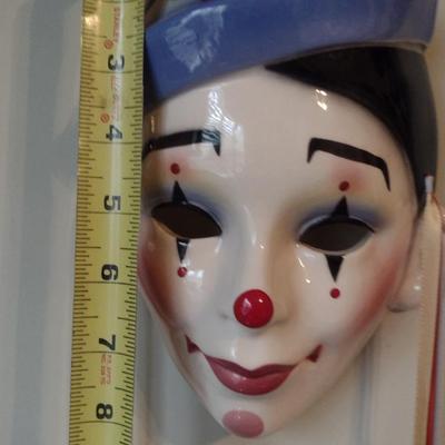 Collection of Porcelain Clown Masks- Four Pieces