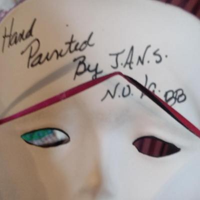 Collection of Porcelain Clown Masks- Four Pieces