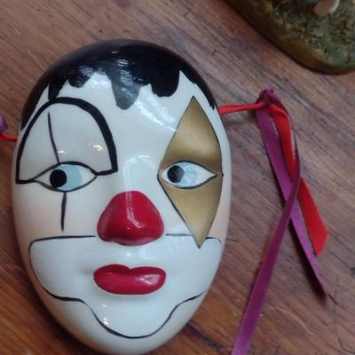Collection of Porcelain Clown Masks- Four Pieces