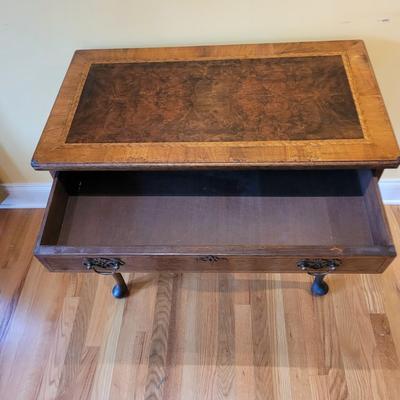 Queen Anne Style Lowboy Single Drawer Table (LR-EL)