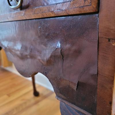 Queen Anne Style Lowboy Single Drawer Table (LR-EL)
