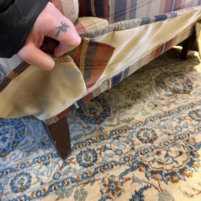 LT Designs Cozy Plaid Arm Chair (GB-BM)