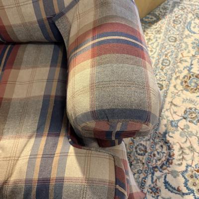 LT Designs Cozy Plaid Arm Chair (GB-BM)