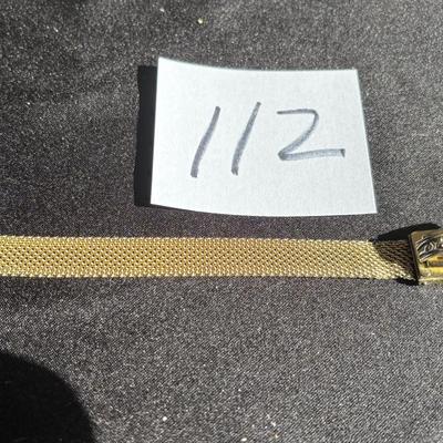 Vintage Whiting Davis Gold Tone Bracelet