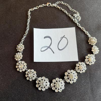Blooming Rhinestone Necklace