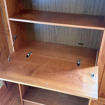 Bookshelf with Drop Front Desk (DR-HS)