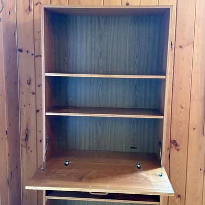 Bookshelf with Drop Front Desk (DR-HS)