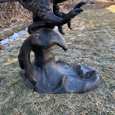 BEAUTIFUL ALUMINUM EAGLE STATUE