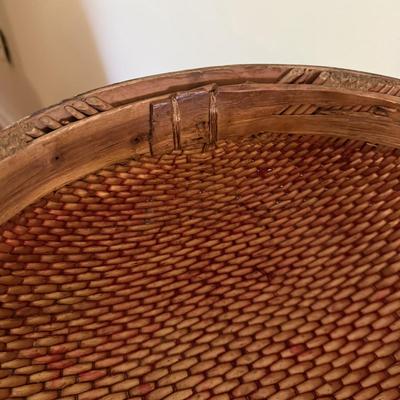 Vintage Chinese Woven Hat Box (GB-BM)