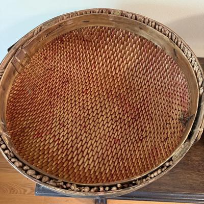 Vintage Chinese Woven Hat Box (GB-BM)