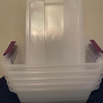 5 15 gal totes with lids