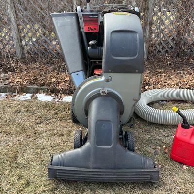 CRAFTSMAN 9 HORSEPOWER SELF-PROPELLED CHIPPER-SHREDDER-VACUUM WITH PLASTIC GAS CONTAINER