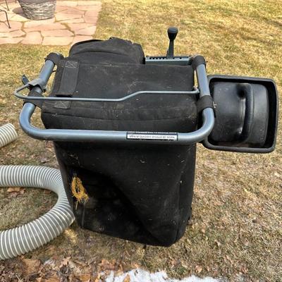 CRAFTSMAN 9 HORSEPOWER SELF-PROPELLED CHIPPER-SHREDDER-VACUUM WITH PLASTIC GAS CONTAINER