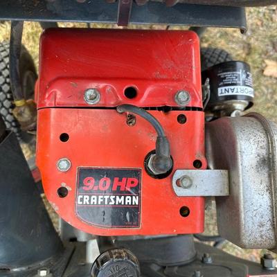 CRAFTSMAN 9 HORSEPOWER SELF-PROPELLED CHIPPER-SHREDDER-VACUUM WITH PLASTIC GAS CONTAINER