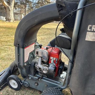 CRAFTSMAN 9 HORSEPOWER SELF-PROPELLED CHIPPER-SHREDDER-VACUUM WITH PLASTIC GAS CONTAINER