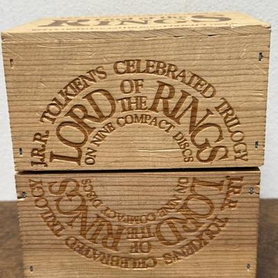 THE LORD OF THE RINGS - Fully Dramatized on 9 Compact Discs in Original Wooden Box J R R TOLKIEN
