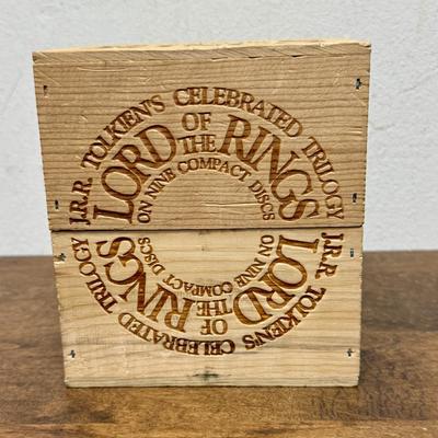 THE LORD OF THE RINGS - Fully Dramatized on 9 Compact Discs in Original Wooden Box J R R TOLKIEN