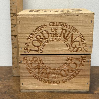THE LORD OF THE RINGS - Fully Dramatized on 9 Compact Discs in Original Wooden Box J R R TOLKIEN