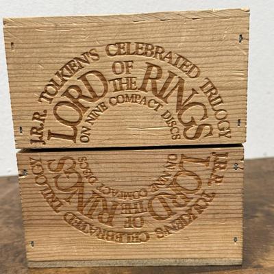 THE LORD OF THE RINGS - Fully Dramatized on 9 Compact Discs in Original Wooden Box J R R TOLKIEN