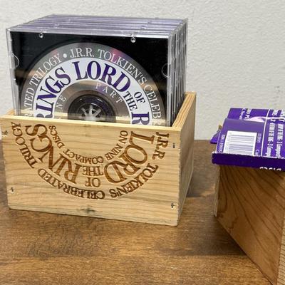 THE LORD OF THE RINGS - Fully Dramatized on 9 Compact Discs in Original Wooden Box J R R TOLKIEN