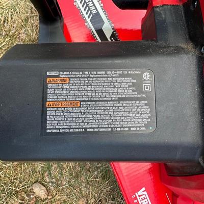 CRAFTSMAN 16 INCH 12-AMP ELECTRIC CHAINSAW WITH BAR AND CHAIN LUBRICATING OIL