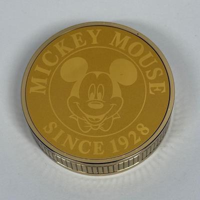 Mickey Mouse Seiko Quartz Travel Alarm Clock Walt Disney Gold Tone Qfd 203 G